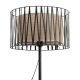 TK Harmony gulvlampe - natur jute og sort metal