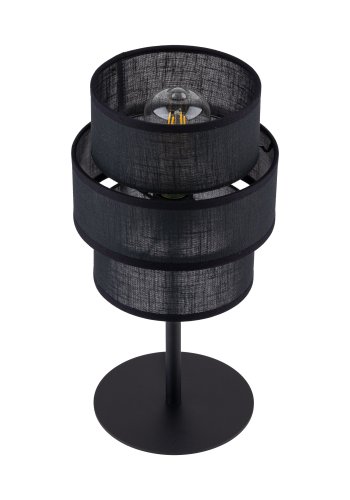 TK Calisto bordlampe - sort stof og sort stl