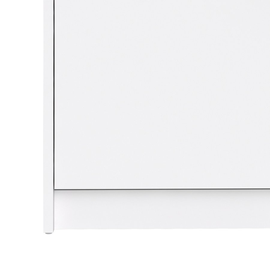 TVILUM Shoes skoskab - hvid tr, m. 2 klaplger 