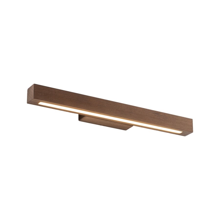 TK Teo LED loftlampe - valnddefarvet tr og sort metal