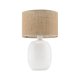 TK Melody bordlampe - natur jute og hvid glas