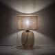 TK Melody bordlampe - natur jute og topas glas