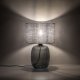 TK Melody bordlampe - grafit stof og grafit glas