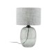TK Melody bordlampe - grafit stof og grafit glas