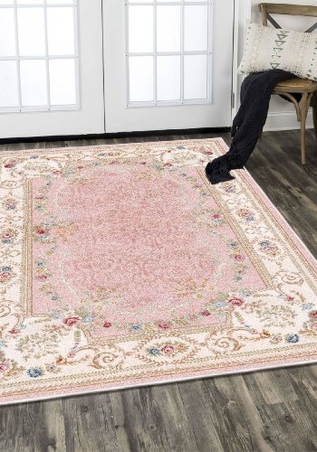 TEPPI ELS1800 gulvtppe, m. mnster, rektangulr - multifarvet fljl stof (160x230)