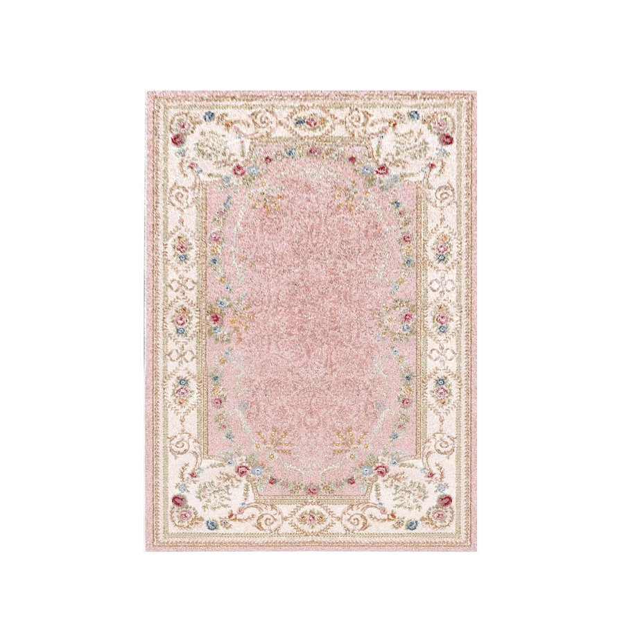 TEPPI ELS1800 gulvtppe, m. mnster, rektangulr - multifarvet fljl stof (160x230)