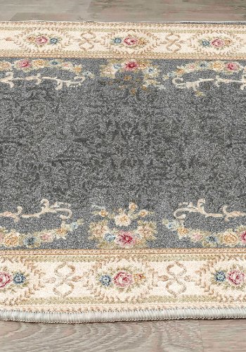 TEPPI ELS1800 gulvtppe, m. mnster, rektangulr - multifarvet fljl stof (160x230)