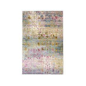 TEPPI ELS1895 gulvtppe, m. mnster, rektangulr - multifarvet fljl stof (160x230)