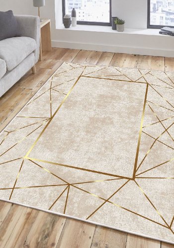 TEPPI ELS2400 gulvtppe, m. mnster, rektangulr - multifarvet fljl stof (120x180)