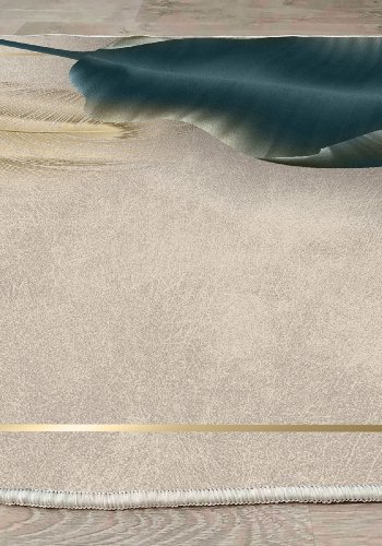 TEPPI ELS2435 gulvtppe, m. mnster, rektangulr - multifarvet fljl stof (180x280)