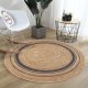 TEPPI WOOPAMUK510 gulvtppe, rund - natur bomuld/polyester (120)