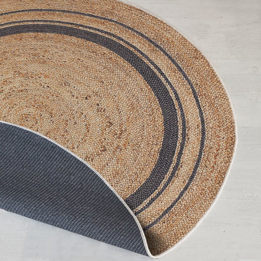 TEPPI WOOPAMUK510 gulvtppe, rund - natur bomuld/polyester (120)