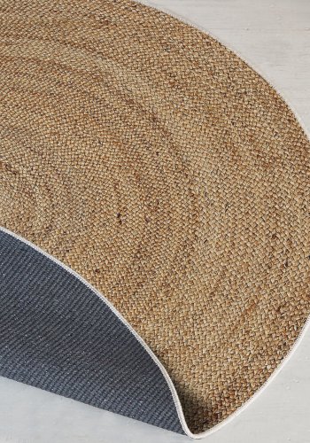 TEPPI WOOPAMUK521 gulvtppe, rund - natur bomuld/polyester (90)