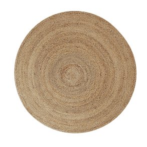 TEPPI WOOPAMUK521 gulvtppe, rund - natur bomuld/polyester (120)