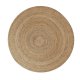 TEPPI WOOPAMUK521 gulvtppe, rund - natur bomuld/polyester (120)