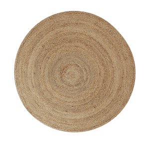 TEPPI WOOPAMUK521 gulvtppe, rund - natur bomuld/polyester (180)