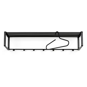 SPINDER DESIGN Rex 2 XL hattehylde, m. 7 knager - sort stl (B:100)