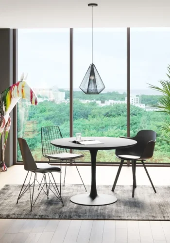 KARE DESIGN Schickeria sofabord, rund - sort MDF og sort stl (110)