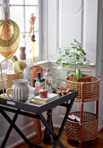 BLOOMINGVILLE Catya Bordlampe, Messing, Metal