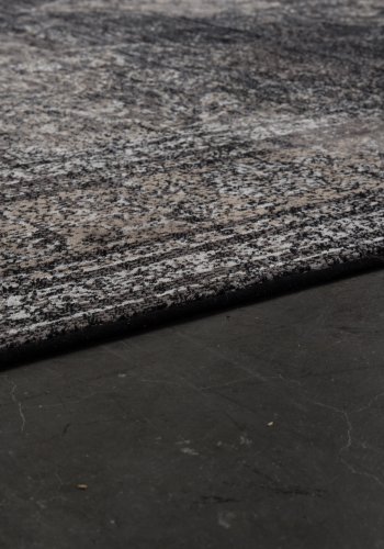 DUTCHBONE Robust gulvtppe, rektangulr - sort bomuld, polyester, viskose (170X240)