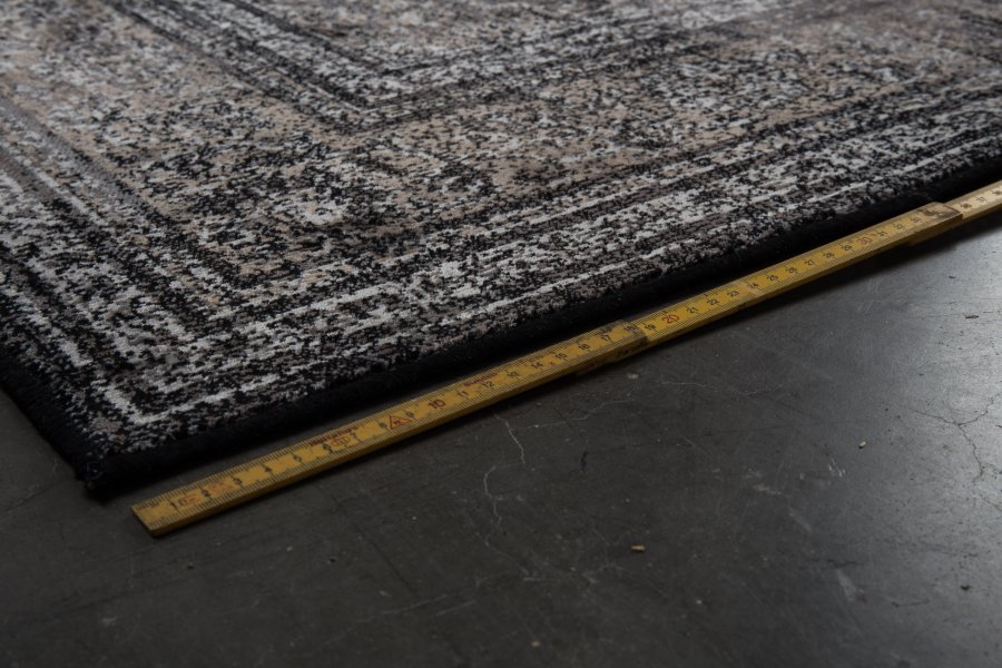 DUTCHBONE Robust gulvtppe, rektangulr - sort bomuld, polyester, viskose (170X240)