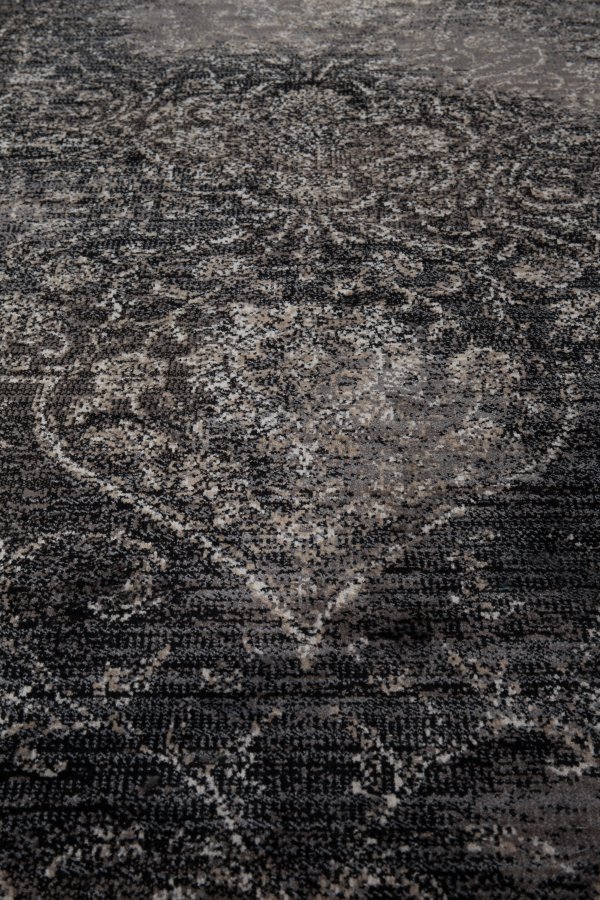 DUTCHBONE Robust gulvtppe, rektangulr - sort bomuld, polyester, viskose (200X300)