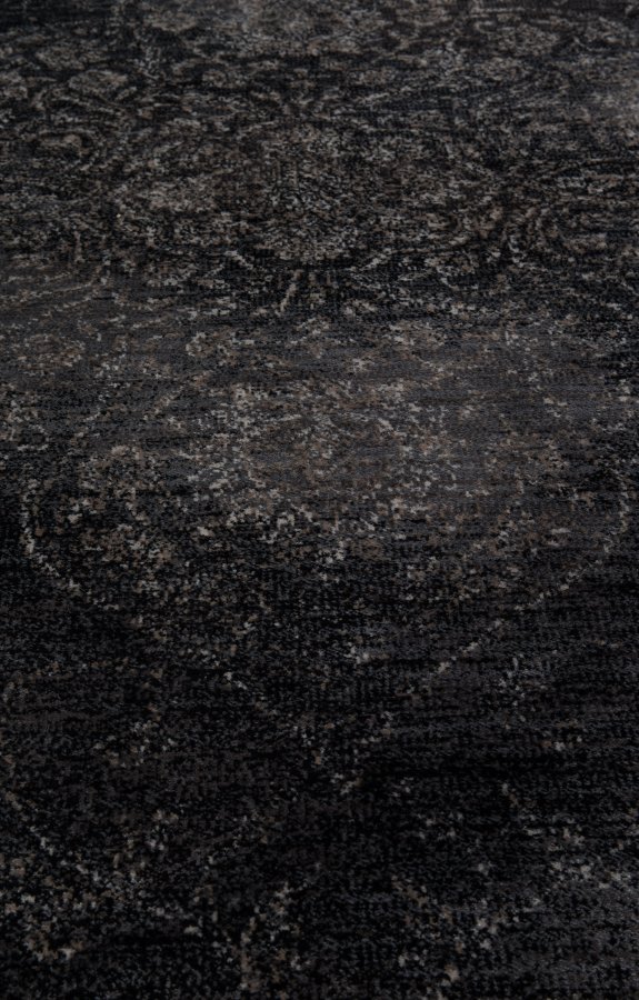 DUTCHBONE Robust gulvtppe, rektangulr - sort bomuld, polyester, viskose (200X300)