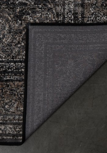 DUTCHBONE Robust gulvtppe, rektangulr - sort bomuld, polyester, viskose (200X300)