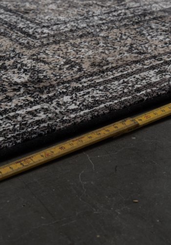 DUTCHBONE Robust gulvtppe, rektangulr - sort bomuld, polyester, viskose (200X300)