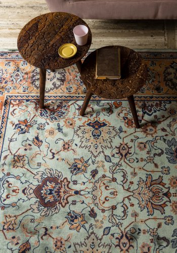 DUTCHBONE Bud gulvppe, rektangulr - grn bomuld, polyester, viskose (170X240)