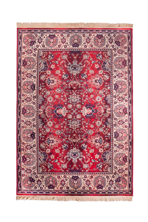 DUTCHBONE Bud gulvppe, rektangulr - rd akryl, bomuld, polyester, rayon (200X300)