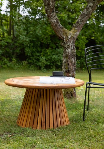 VENTURE DESIGN Lumpur udendrs loungebord, rund - natur akacietr (70)