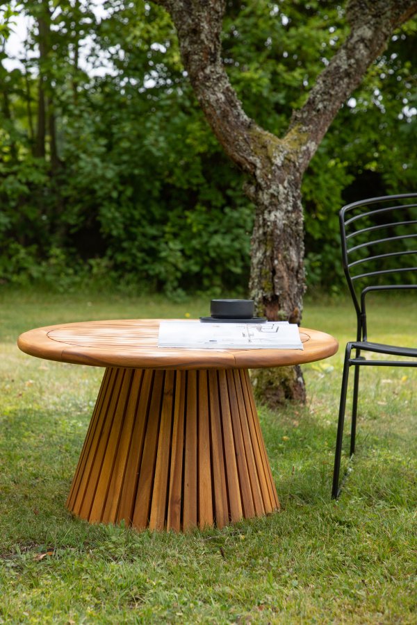 VENTURE DESIGN Lumpur udendrs loungebord, rund - natur akacietr (70)