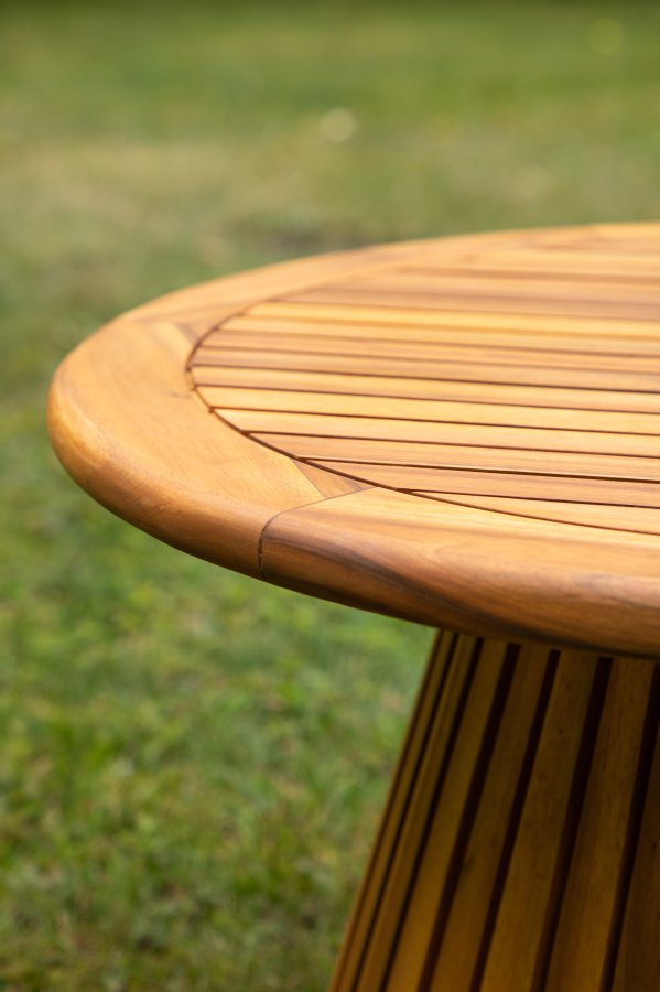 VENTURE DESIGN Lumpur udendrs loungebord, rund - natur akacietr (70)