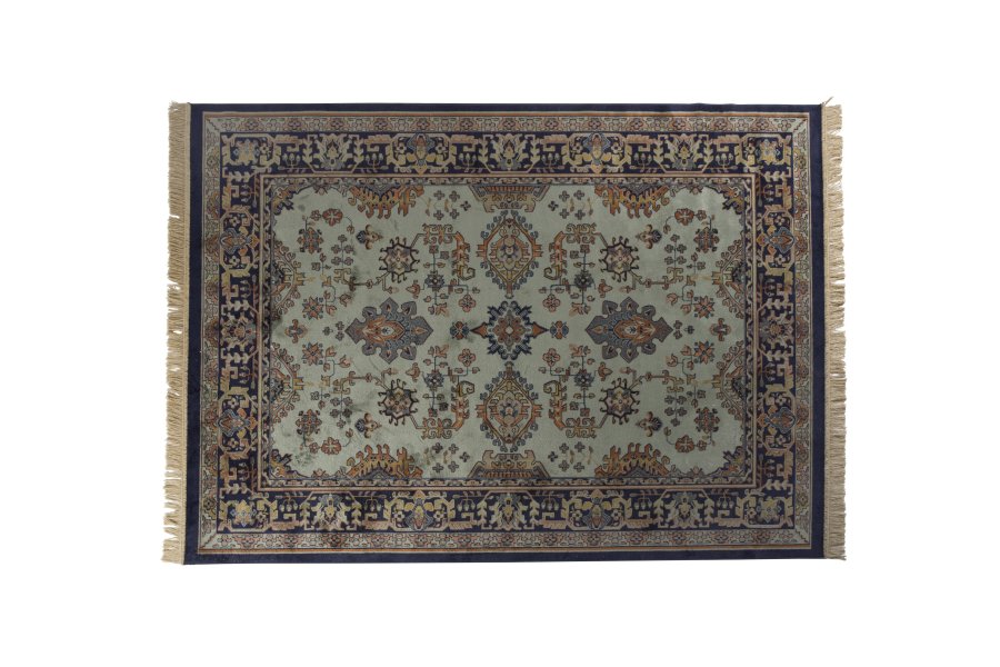 WHITE LABEL LIVING Raz gulvtppe, rektangulr - grn og multifarvet viskose (200x300)