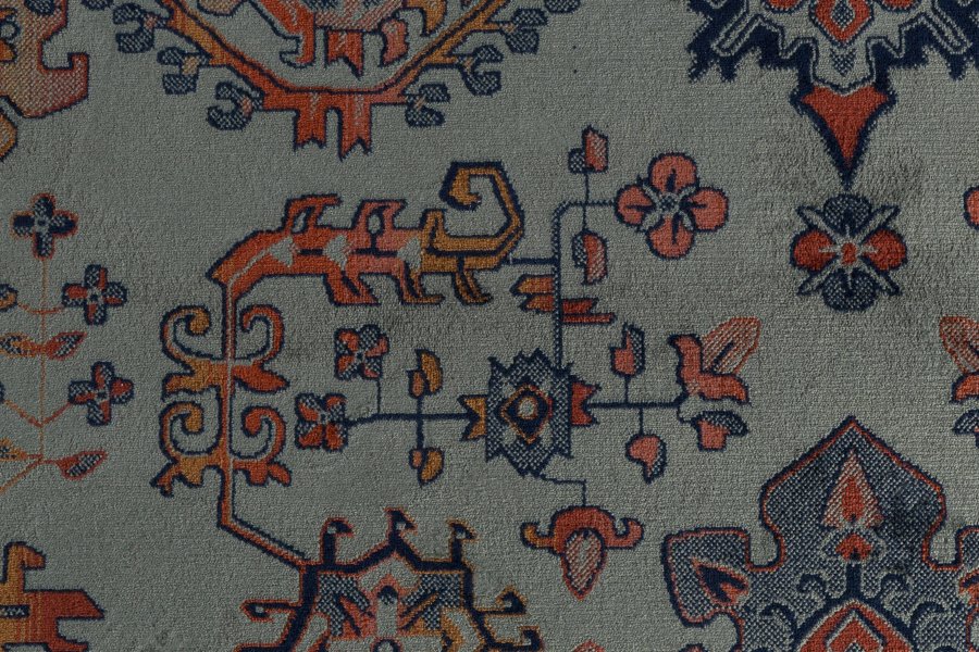 WHITE LABEL LIVING Raz gulvtppe, rektangulr - grn og multifarvet viskose (200x300)