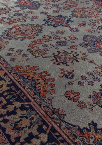 WHITE LABEL LIVING Raz gulvtppe, rektangulr - grn og multifarvet viskose (200x300)