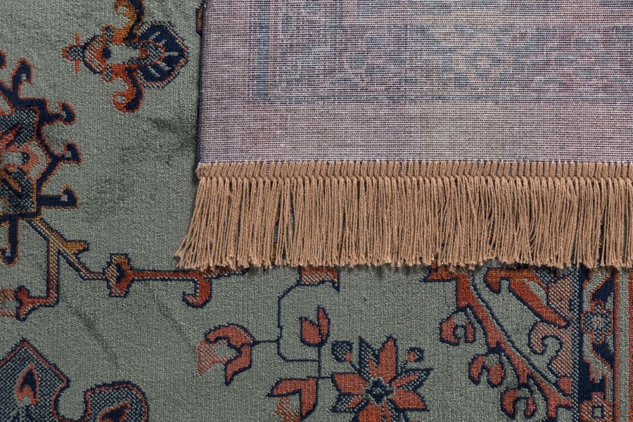 WHITE LABEL LIVING Raz gulvtppe, rektangulr - grn og multifarvet viskose (200x300)