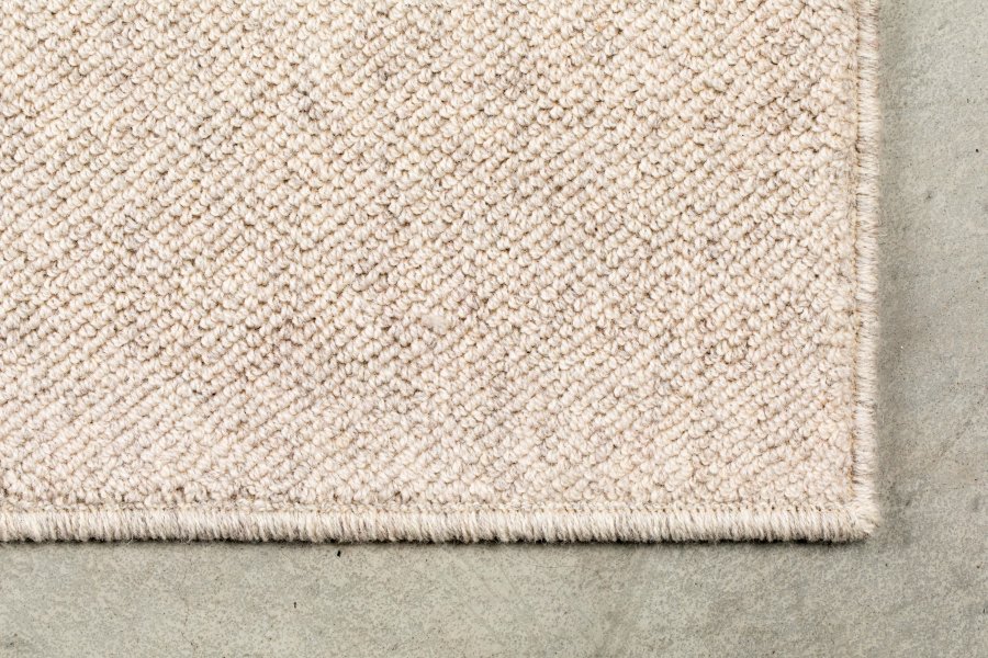 ZUIVER Dream gulvtppe, m. mnster - natur og lyserd uld (200x300)