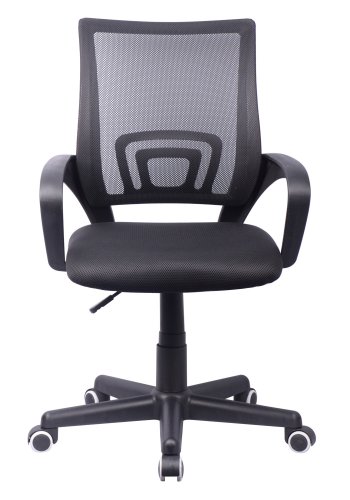 Tinos kontorstol, m. armln - sort nylon fleece