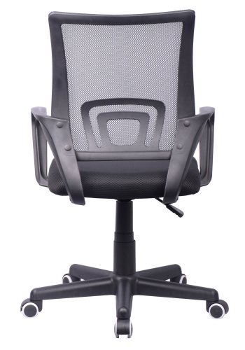 Tinos kontorstol, m. armln - sort nylon fleece