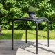 VENTURE DESIGN Borneo udendrs loungebord, kvadratisk - sort aluminium (70x70)