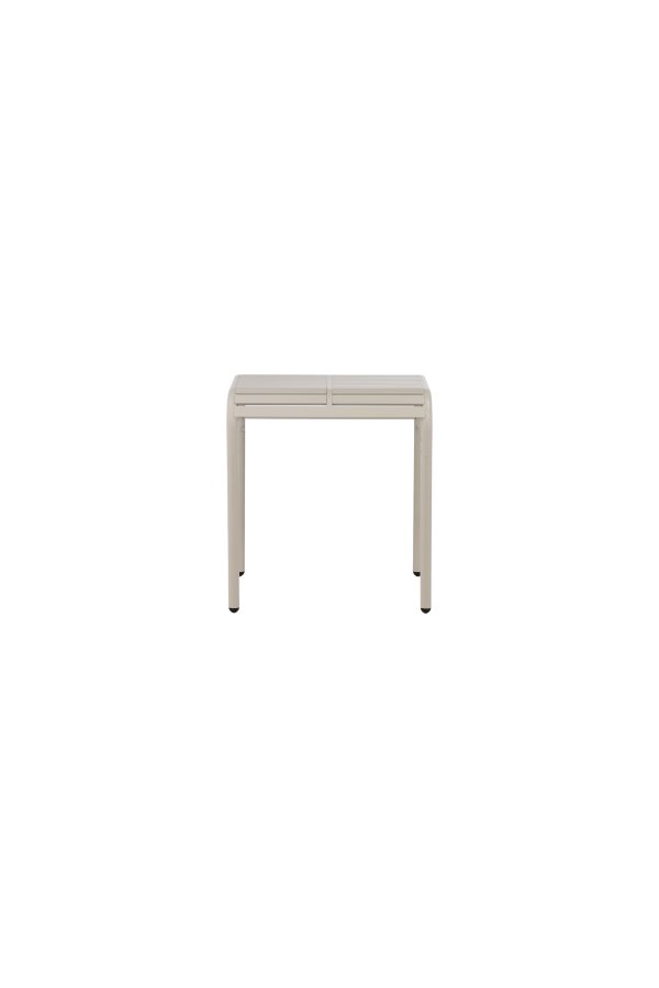 VENTURE DESIGN Borneo udendrs loungebord, kvadratisk - beige aluminium (70x70)