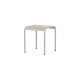 VENTURE DESIGN Borneo udendrs loungebord, kvadratisk - beige aluminium (70x70)