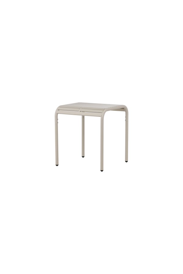 VENTURE DESIGN Borneo udendrs loungebord, kvadratisk - beige aluminium (70x70)
