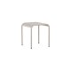 VENTURE DESIGN Borneo udendrs loungebord, kvadratisk - beige aluminium (70x70)
