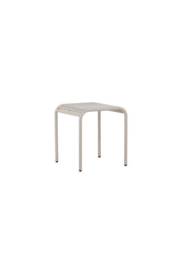 VENTURE DESIGN Borneo udendrs loungebord, kvadratisk - beige aluminium (70x70)