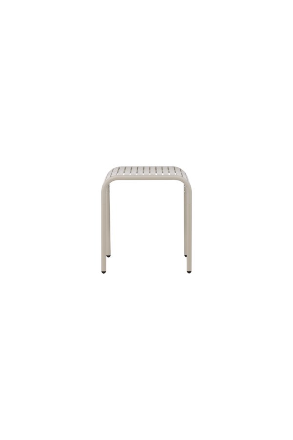 VENTURE DESIGN Borneo udendrs loungebord, kvadratisk - beige aluminium (70x70)
