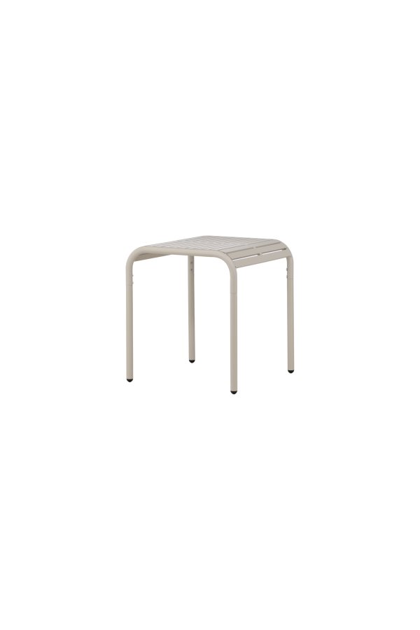 VENTURE DESIGN Borneo udendrs loungebord, kvadratisk - beige aluminium (70x70)
