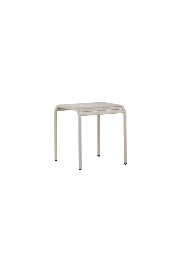 VENTURE DESIGN Borneo udendrs loungebord, kvadratisk - beige aluminium (70x70)